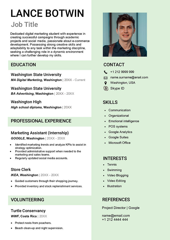 Curriculum Vitae Template & Writing Guide
